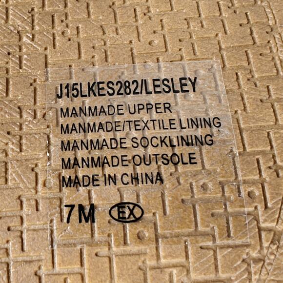 Jellypop Tan Cutout Open Toe Block Heel Booties Size 7M NEW - Picture 10 of 11